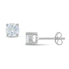 Silver Round 5mm CZ Earrings