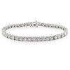 Sterling Silver Round Diamond Tennis Bracelet 0.25 CTW