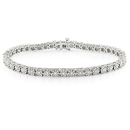 Sterling Silver 0.25 CTW Diamond Bracelet