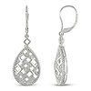Sterling Silver 0.02 CTW Diamond LeverBack Earrings