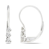 10K White Gold 0.25 CTW Diamond LeverBack Earrings
