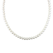 54in 6.5-7mm Freshwater White Potato Pearl Endless Necklace