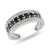 14K White Gold 0.75 CTW Black & White Diamond Pav� Set Ring