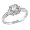 10K White Gold 0.33 CTW Diamond Engagement Ring