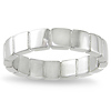 Stainless Steel Band Ring with Square Design