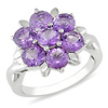 Sterling Silver 3.33 CT TGW Amethyst Fashion Ring