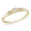 10K Yellow Gold 0.10 CTW Diamond Fashion Ring