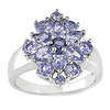 Sterling Silver 2 CT TGW Tanzanite Fashion Ring