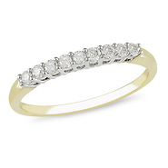 10K Yellow Gold 0.25 CTW Diamond Anniversary Ring