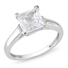 2 CT TGW Synthetic White Sapphire Fashion Ring 10K White Gold