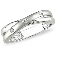 0.06 CTW Diamond Fashion Ring 10K White Gold
