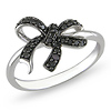 1/7 CTW Black Diamond Fashion Ring Silver Black Rhodium Plated
