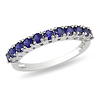 Sterling Silver 7/8 CT TGW Synthetic Sapphire Fashion Ring