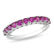synthetic ruby fashion ring