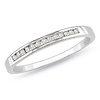 10K White Gold 1/8 CTW Diamond Channel Set Anniversary Ring