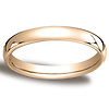 18K Rose Gold 3.5mm European Comfort-Fit Benchmark Ring