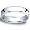18K White Gold 5.5mm European Comfort-Fit Benchmark Ring