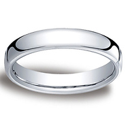 Platinum 4.5mm European Comfort-Fit Benchmark Ring