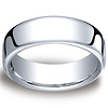 14K White Gold 7.5mm European Comfort-Fit Benchmark Ring