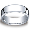 Platinum 7.5mm European Comfort Fit Benchmark Ring