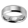7mm Beveled Edge Cobalt Wedding Band