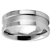 8mm Stainless Steel Designer Wedding Band