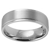 7mm Stainless Steel Step Down Wedding Band