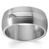 9mm Stainless Steel Brushed & Polished Wedding Band