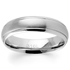 6mm Stainless Steel Grooved Wedding Band