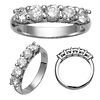 14k Round Five Stone Diamond Band 1.25ct