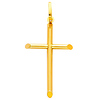 Large 14K Yellow Gold Classic Cross Pendant