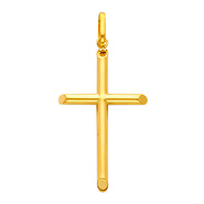 Medium 14K Yellow Gold Classic Cross Pendant