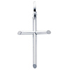 Large 14K White Gold Classic Cross Pendant