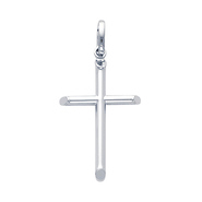 Small 14K White Gold Classic Cross Pendant