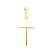 Small 14K Yellow Gold Cross Pendant