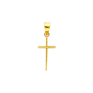 Mini 14K Yellow Gold Cross Pendant