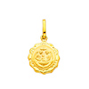 14K Yellow Gold Religious Small Baptism Charm Pendant