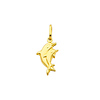 14K Yellow Gold Dolphin Charm Pendant
