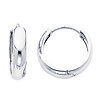 14k White Gold 3mm Small Huggies Earrings for Kids & Teens (0.5' or 12mm)
