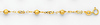 14K Yellow Gold Fancy Designer Ball Bracelet with Spring Ring Clasp - 7' + 1' Inches Extension