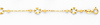 14K Yellow Gold Circle Fancy Designer Link Chain Bracelet with Spring Ring Clasp - 7' + 1' Extension