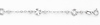 14K White Gold Circle Fancy Designer Link Chain Bracelet with Spring Ring Clasp - 7' + 1' Extension