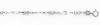 14K White Gold Fancy Designer Bracelet with Spring Ring Clasp - 7' + 1' Extension