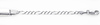 14K White Gold 3.0mm Baby ID Figaro Bracelet with Lobster Claw Clasp - 6'Inches