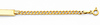 14K Yellow Gold 3.0mm Hollow Baby ID Concave Curb Bracelet with Spring Ring Clasp - 6' Inches
