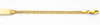 14K Yellow Gold Pave 3.0mm Mens ID Concave Curb Bracelet with Lobster Claw Clasp - 7.5' Inches