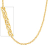 14K Yellow Gold Designer Hand Made 17'+1' Necklace