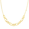 14K Yellow Gold Light Fashion Link Necklace with Lobster Claw Clasp - 18' Inches