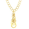 14K Yellow Gold Airy Fashion Link Necklace with Lobster Claw Clasp - 18' Inches