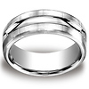 Argentium Silver 10mm Comfort-Fit Satin-Finished Design Band
